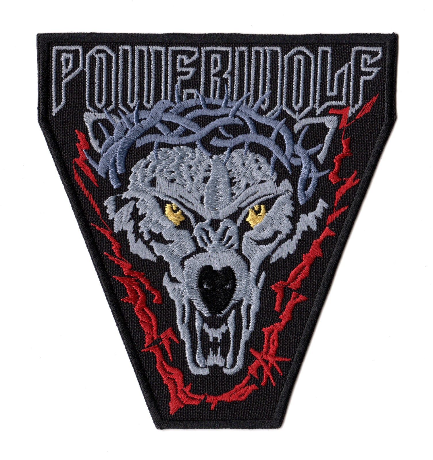 Powerwolf Patch Wolf Embroidered Sew On Band Logo German Power Heavy Metal