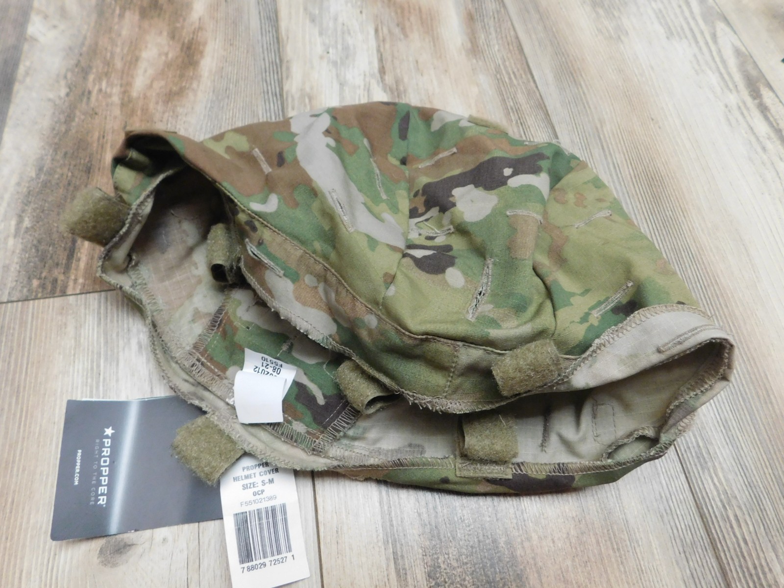 USGI PROPPER OCP COMBAT HELMET COVER SIZE SMALL / MEDIUM NEW