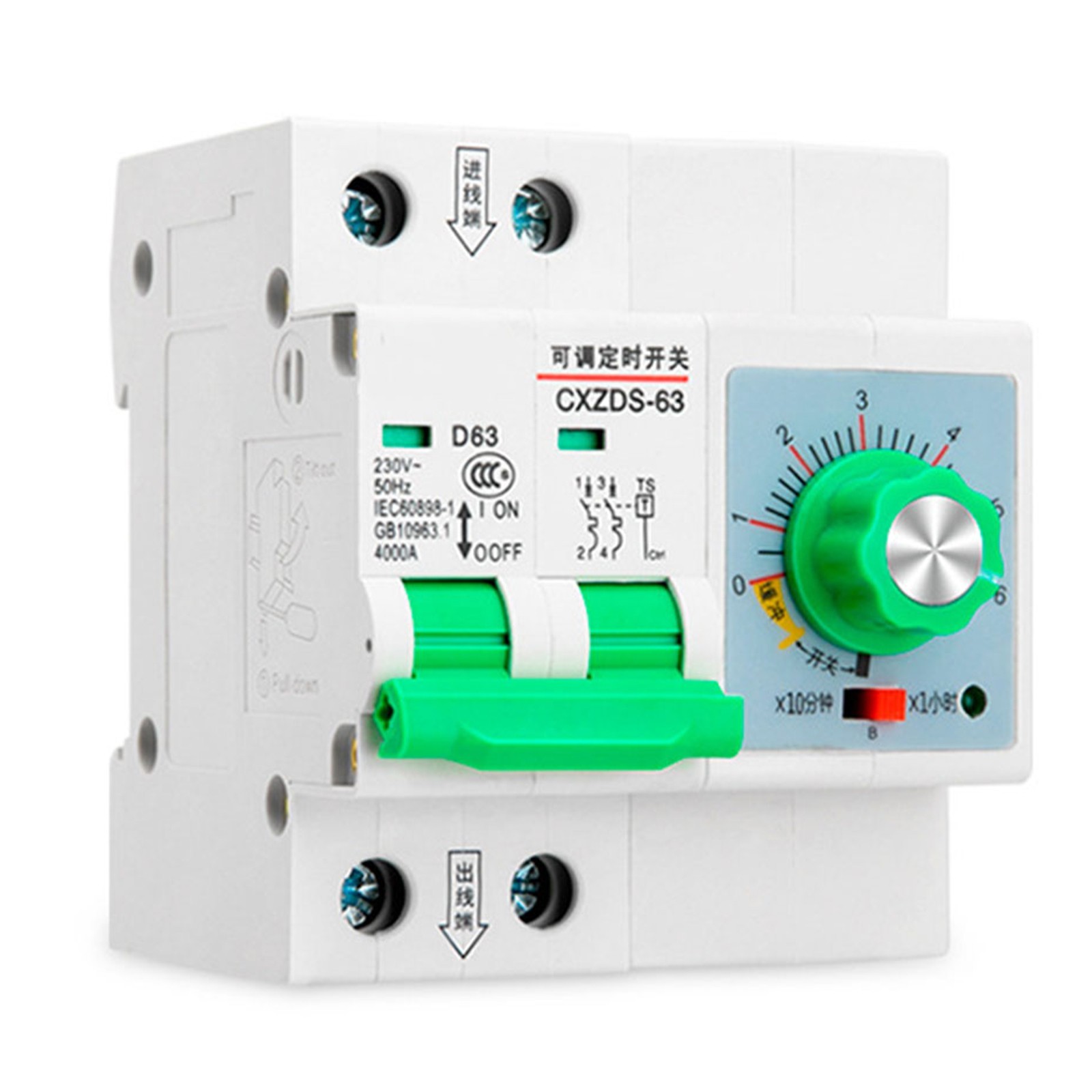 Mechanical Adjustable Timer Switch 63A 13000W Water Pump Memory Timer 1min-6h