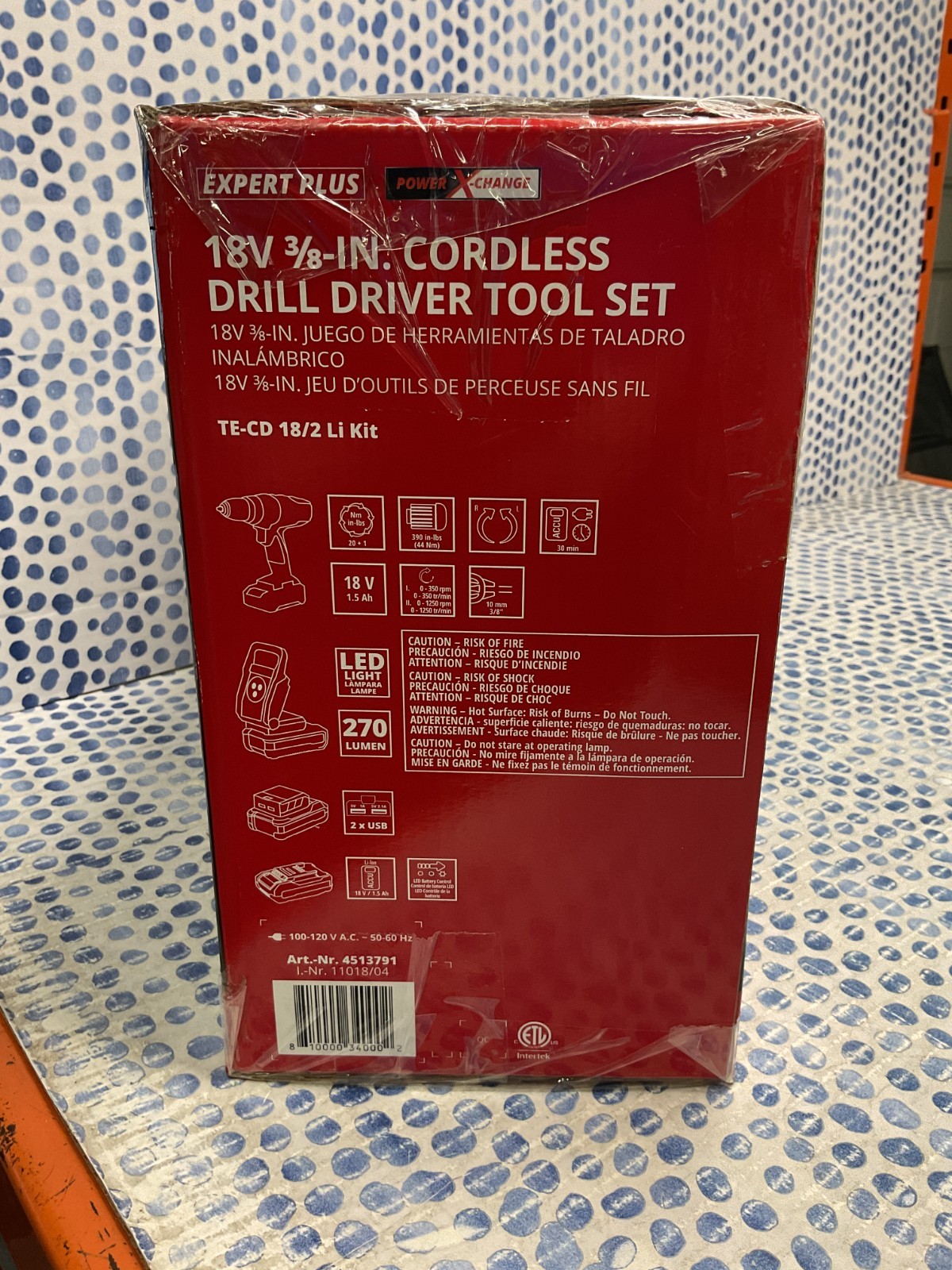 Einhell 18V 3/8" Cordless Drill Driver Tool Set w/ Tool Bag, LED Lamp & More NEW