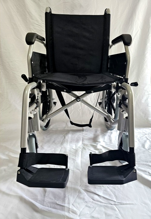 Aluminum Foldable Wheelchair Manual Medical Transport 20 Inches Mag Wheels
