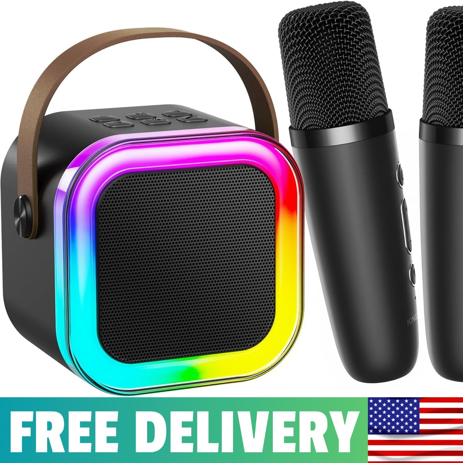 Mini Karaoke Machine For Kids, Top Birthday Gift Pick For Girls Ages 3, 4, 5, 6,