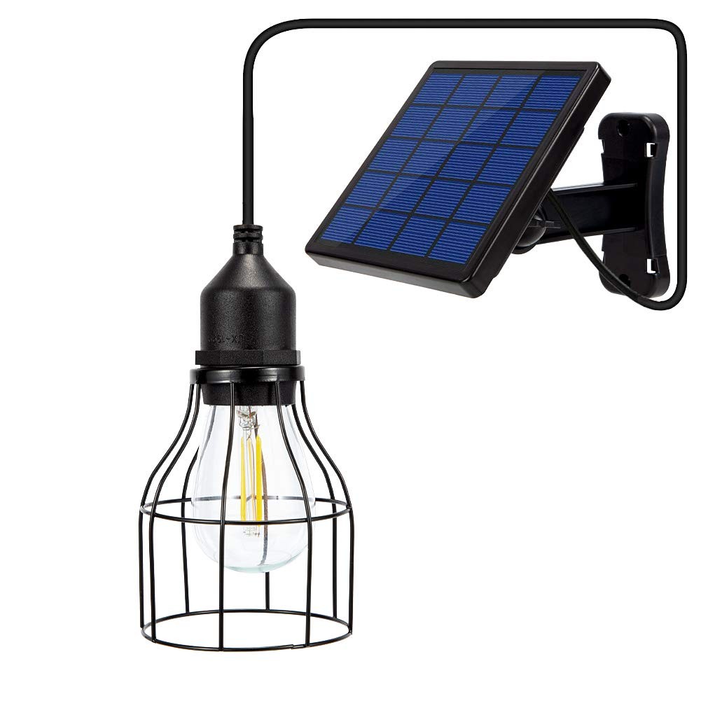 Solar Lights Outdoor Dusk to Dawn Shed Light 9.8FT Extension Cable Solar Powe...