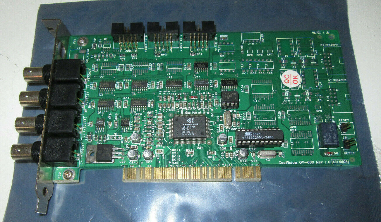 GeoVision GV-600 VER1.0  BNC/4 port channel Video Surveillance Capture PCI CARD