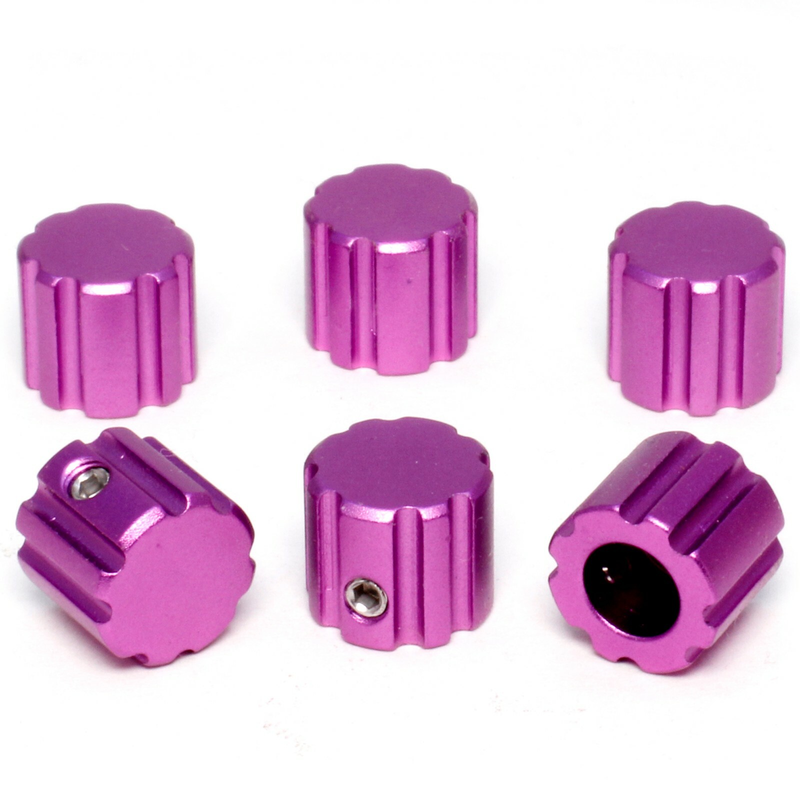 Instrument Control Knobs, Machined 6061 Anodized Aluminum, 6 each