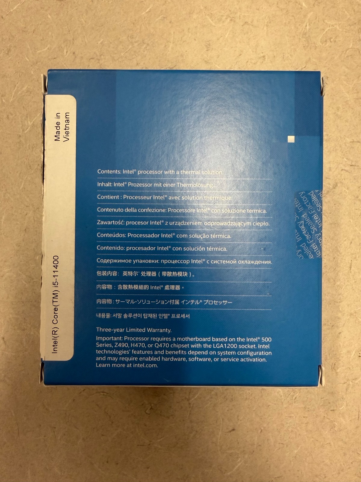Intel Core i5-11400 Processor (4.4 GHz Max, 6 Cores, Socket FCLGA1200) NEW