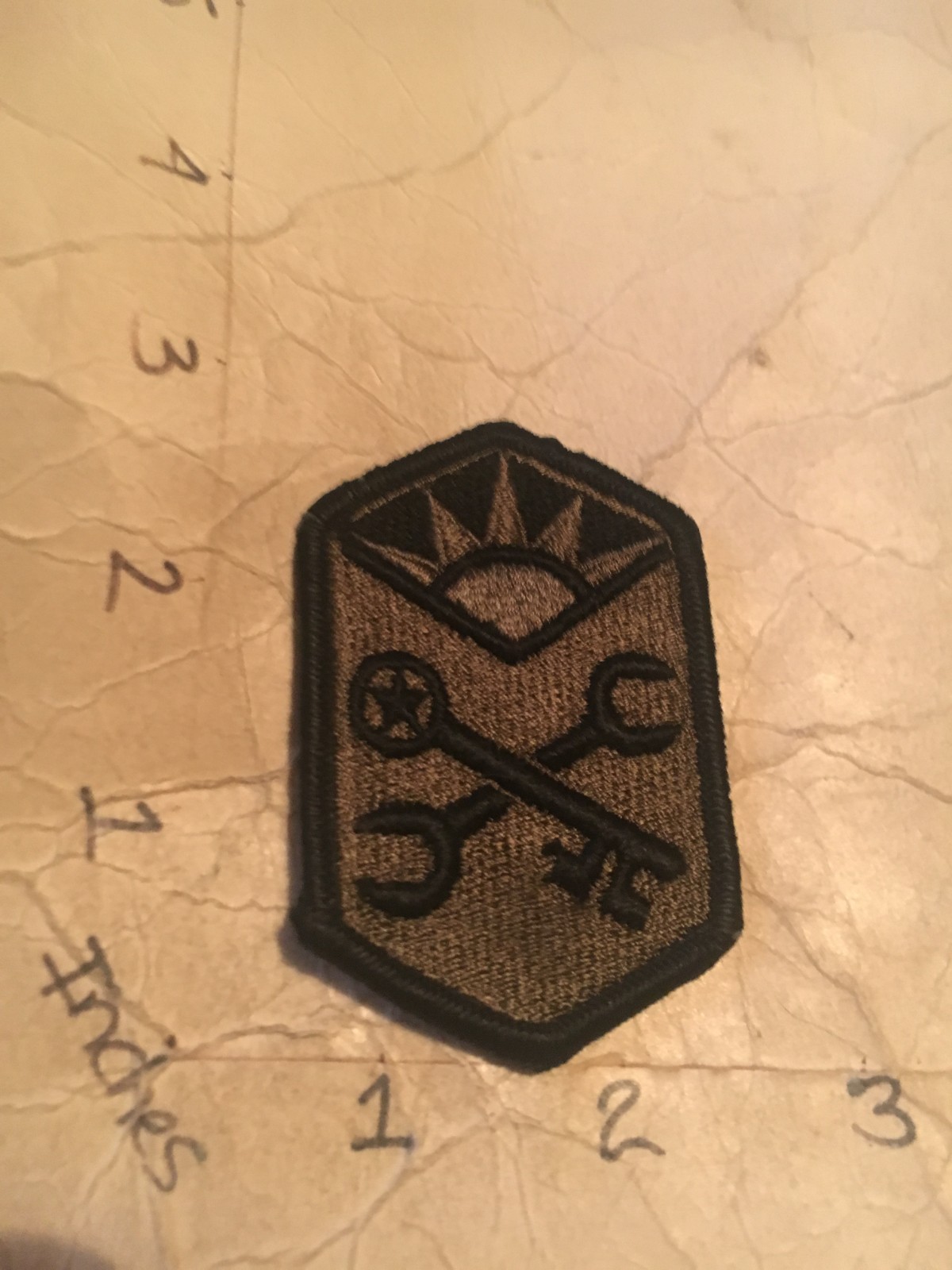 US Army Advanced Weapons Support Command m/e subdued patch 10/9/25