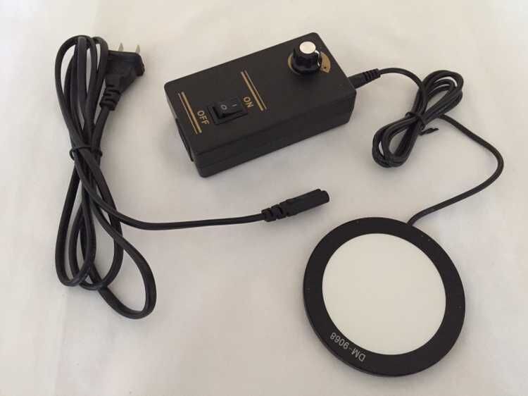 New 3.5inch LED Light 90mm ROUND PLATE FOR MICROSCOPES ILLUMINATORS