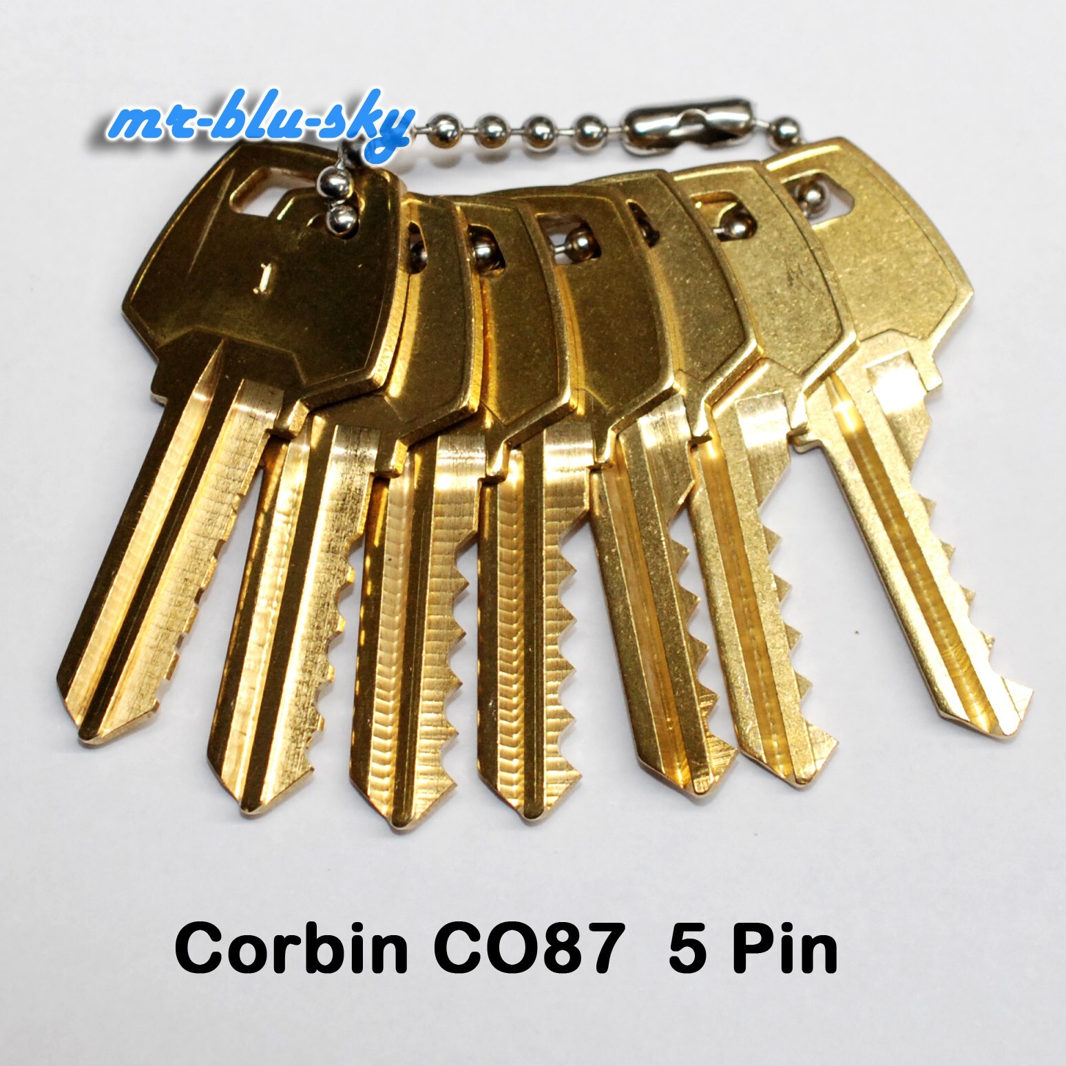 🔑 Corbin CO87  5 Pin Space and Depth Keys ~ DSD#614, CX6A