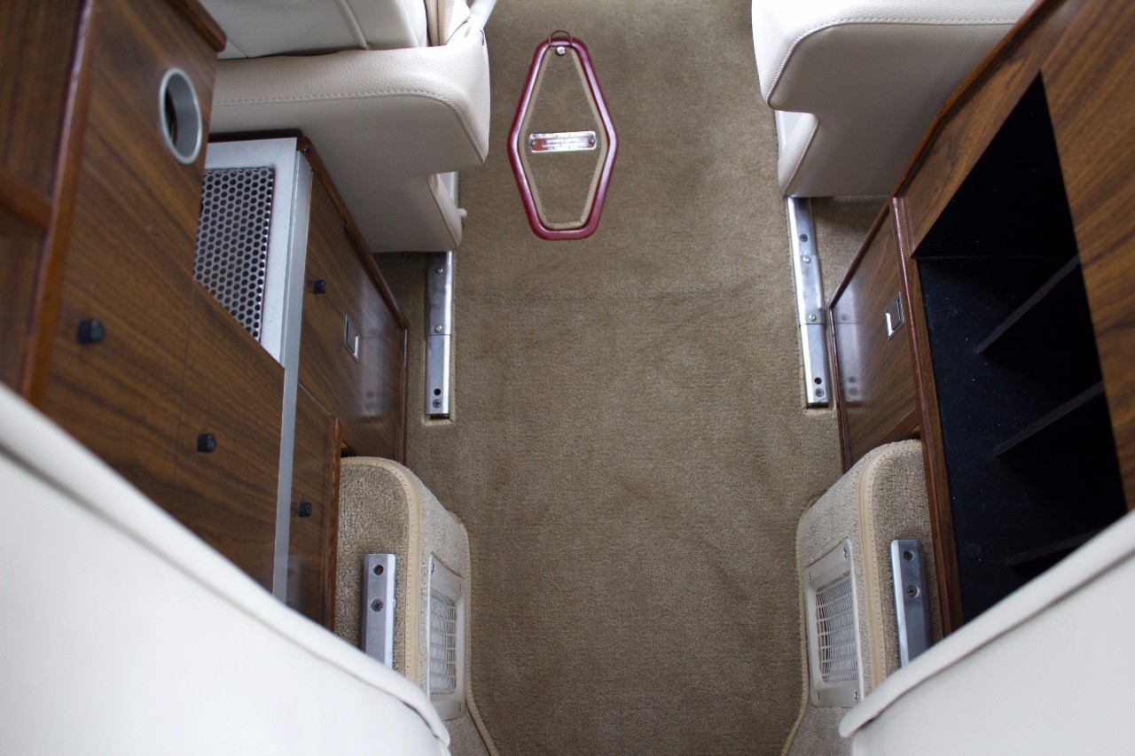 Beechcraft King Air 200 custom leather interior