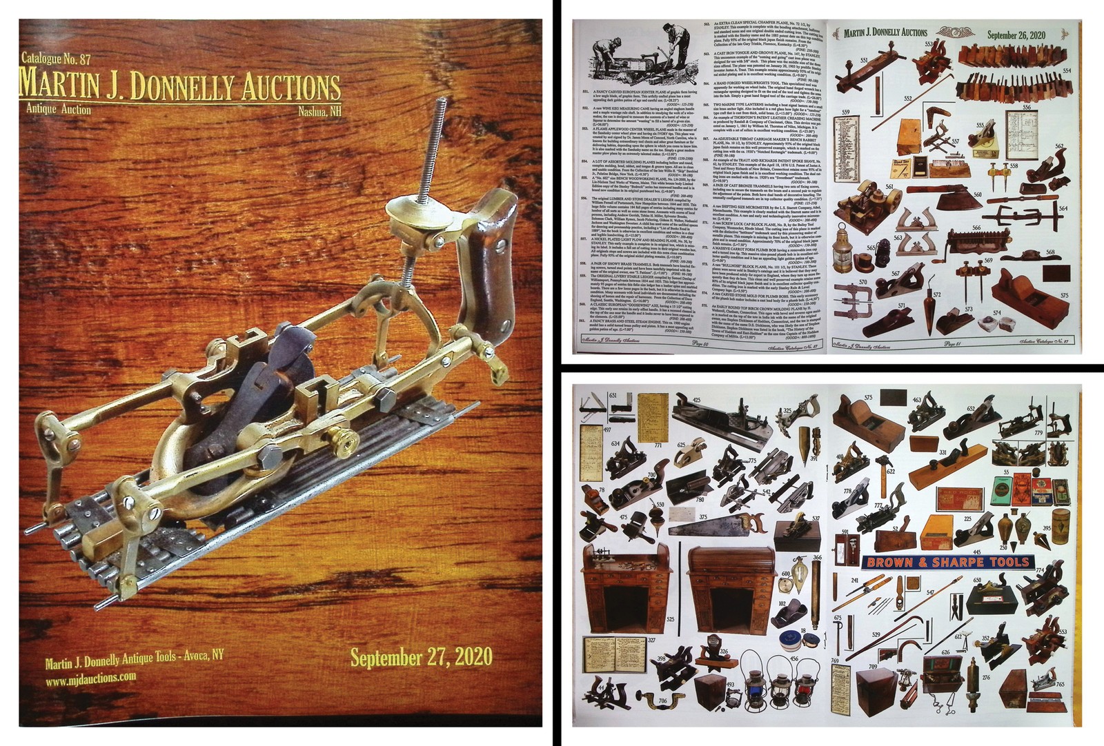Full Color September, 2020 (FC20) Antique Tool Auction Catalog & Prices Realized