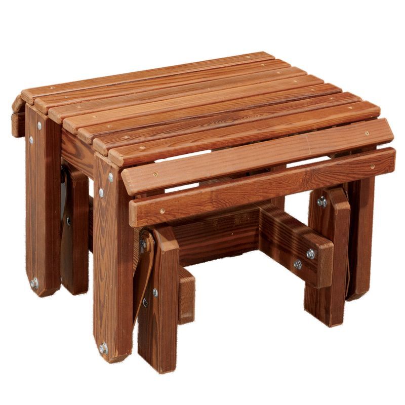 PATIO GLIDER OTTOMAN - Amish Red Cedar Outdoor Footstool