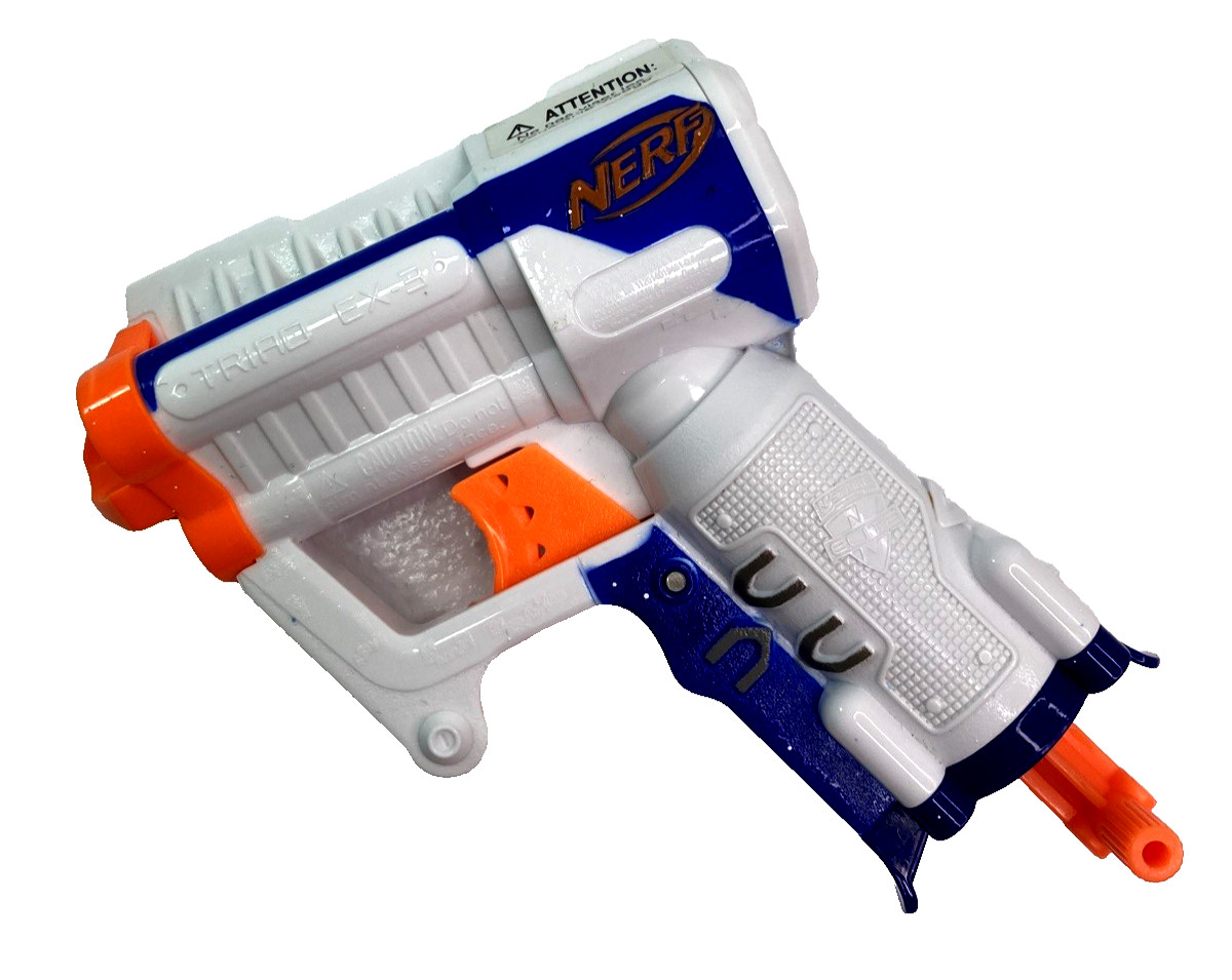 Nerf N-Strike Elite Triad EX-3 White Blue 5"