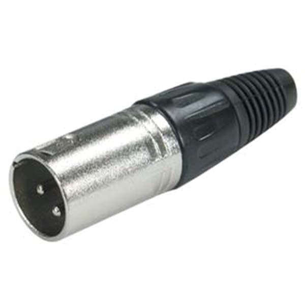 XLR 3 Pin Male Mic Microphone Audio Cable Connector Mount Adapter Nickel Plated