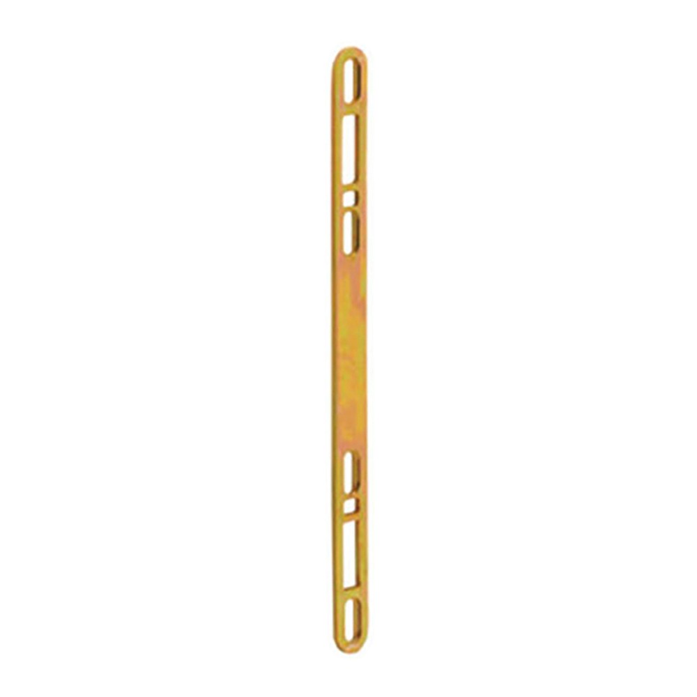 Yellow Dichromate Steel Flat Dual Point Sliding Door Keeper 3/4x10