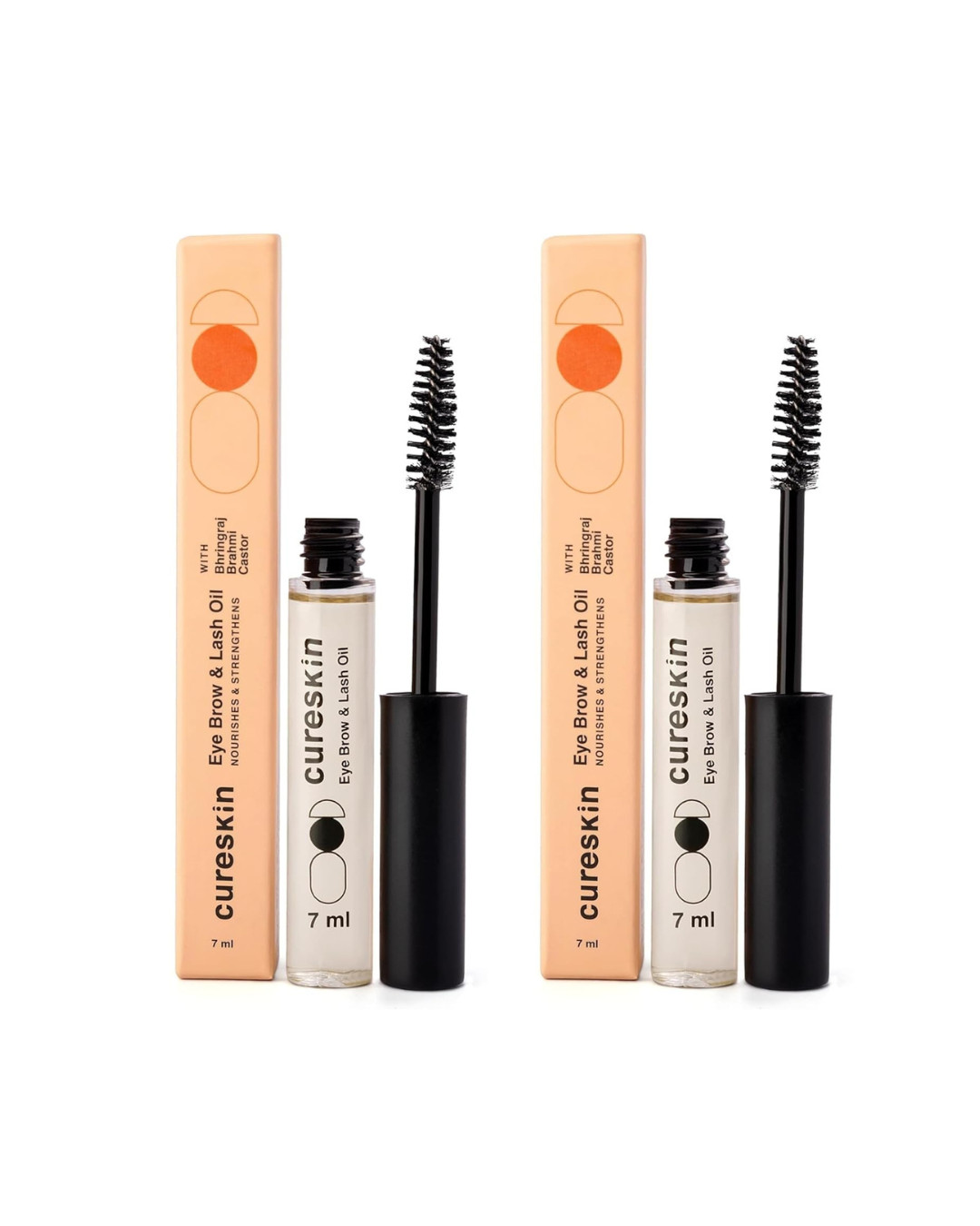 2x Eye Brow & Lash Oil | Nourishes and Strengthens (7 ml) | Eyelash Growth Serum