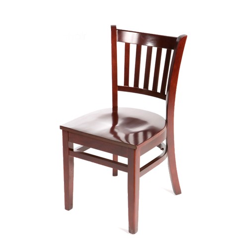 Oak Street Mfg WC102WAWA Vertical Back Walnut All Wood Chair