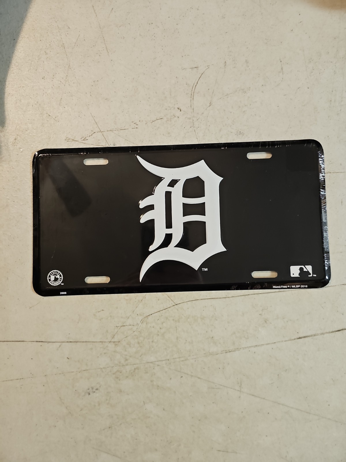 Detroit Tigers Booster Metal License Plate