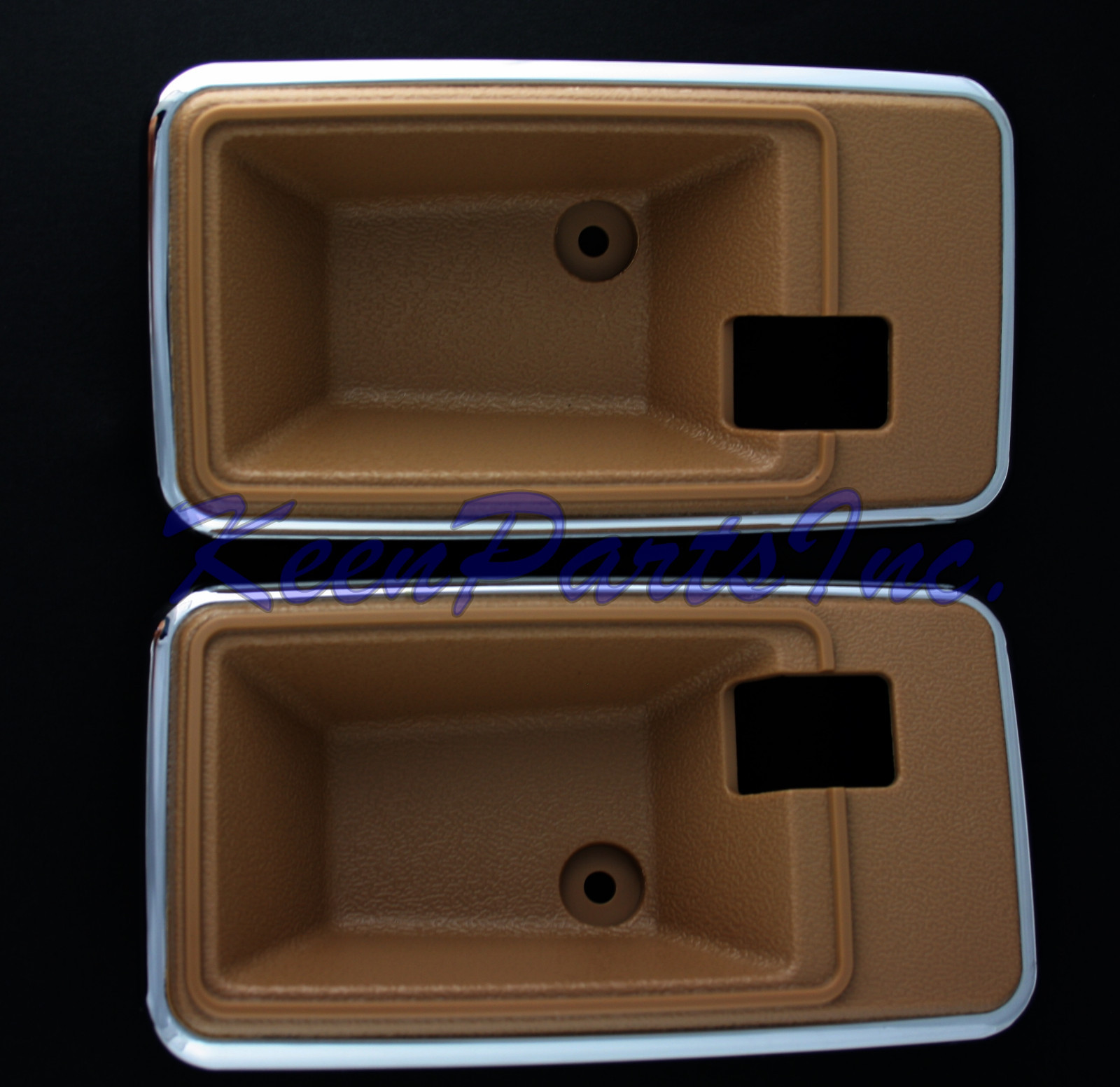 1981-1982 C3 Corvette Set Of Camel Interior Door Release Handle Bezels NEW