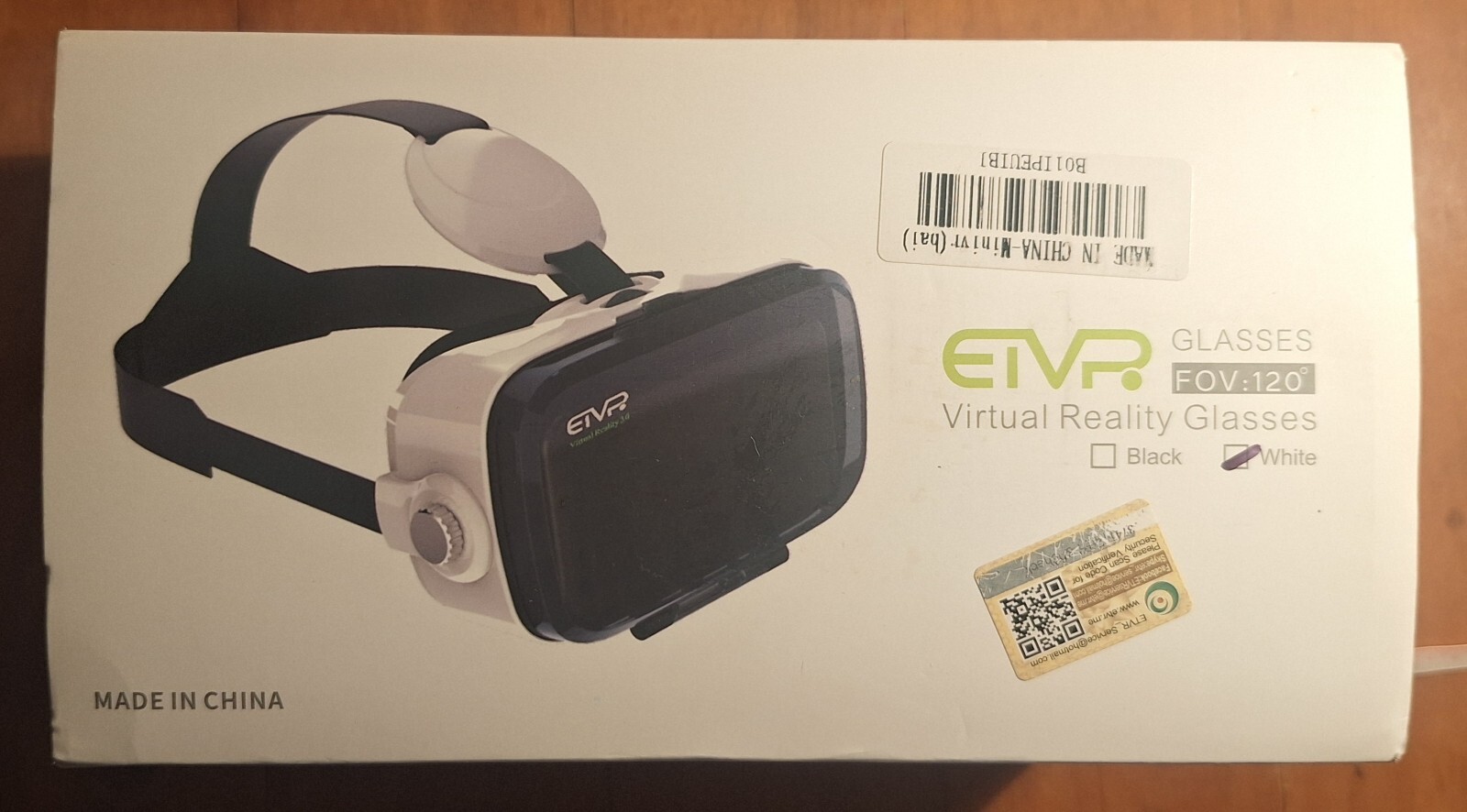 ETVR Virtual Reality 3.0 Glasses / 120 Degree FOV / White Headset