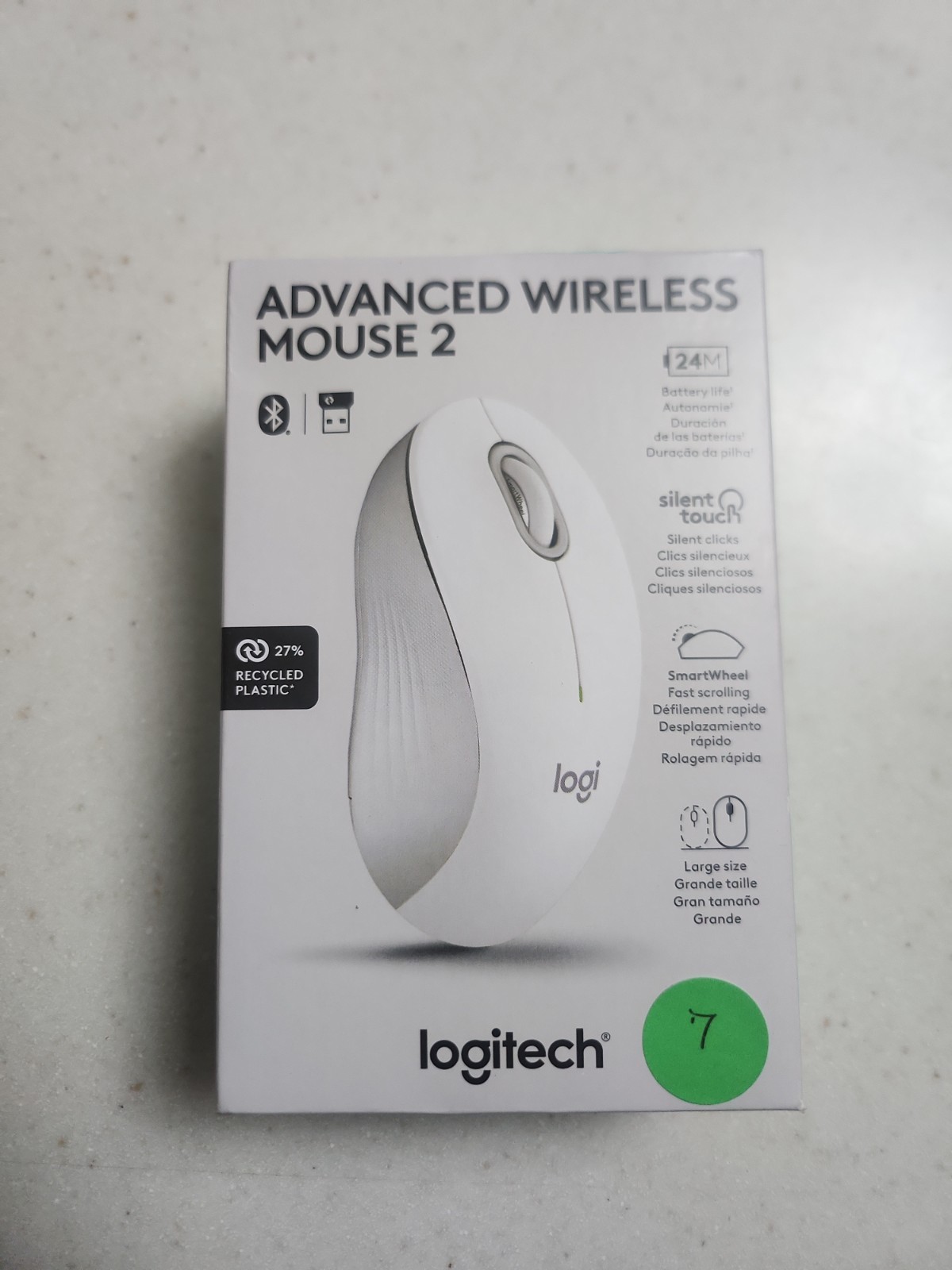 Logitech Advanced Wireless Mouse 2 Silent Touch Wireless Bluetooth