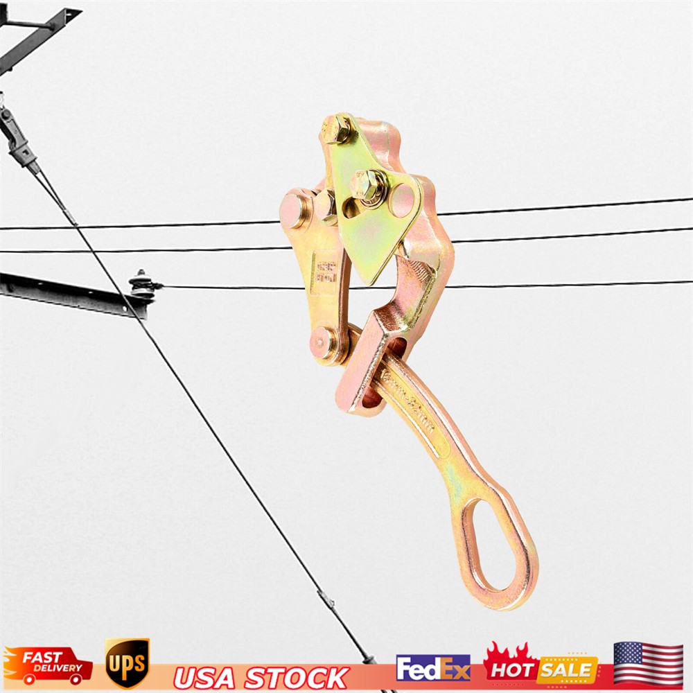 6600Lb Cable Clamp Pulling Jaw Grip Haven Grip Strand Wire Rope Hand Puller Tool