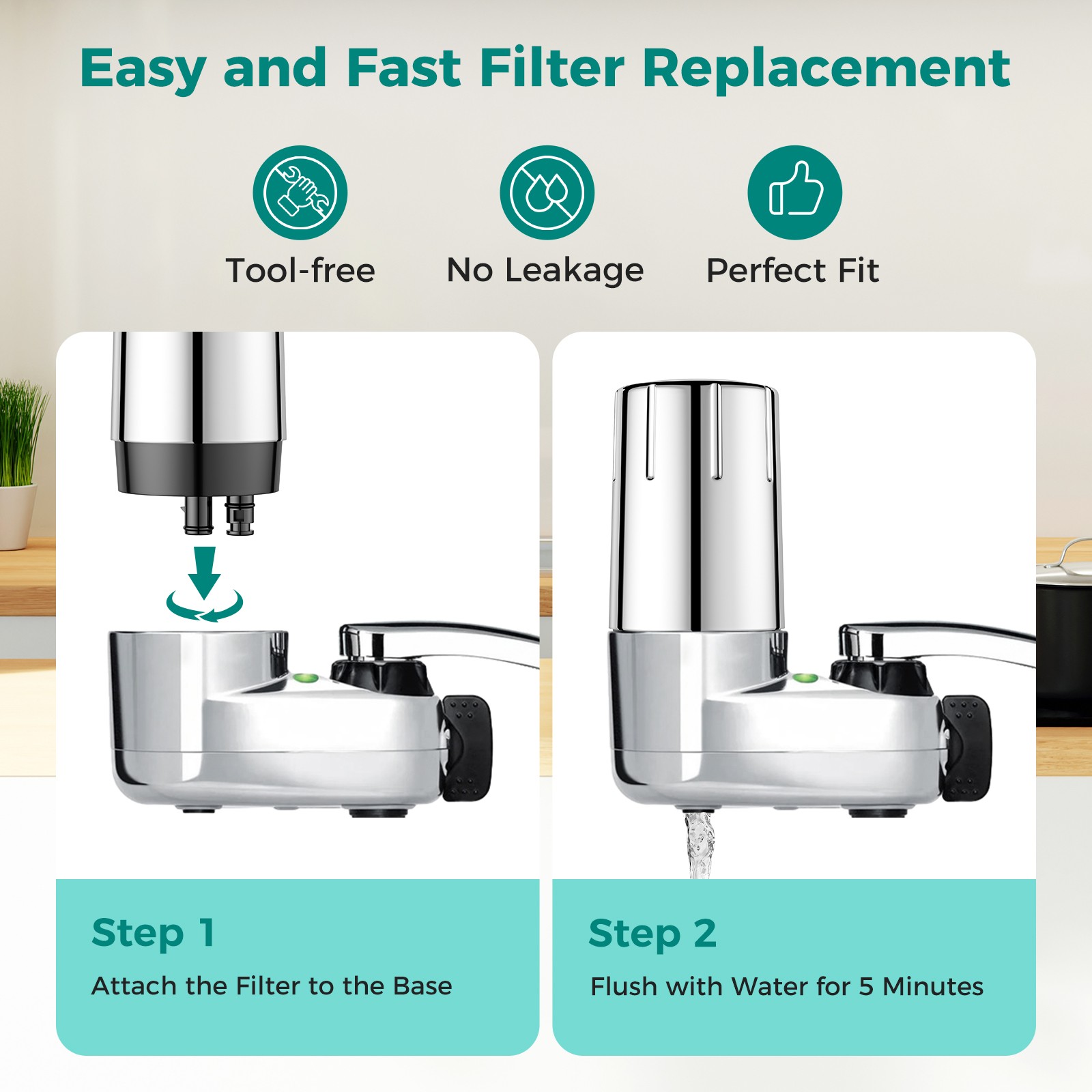 Brita® Faucet Filtration System Faucet Filter Replacement NSF 3-Pack US
