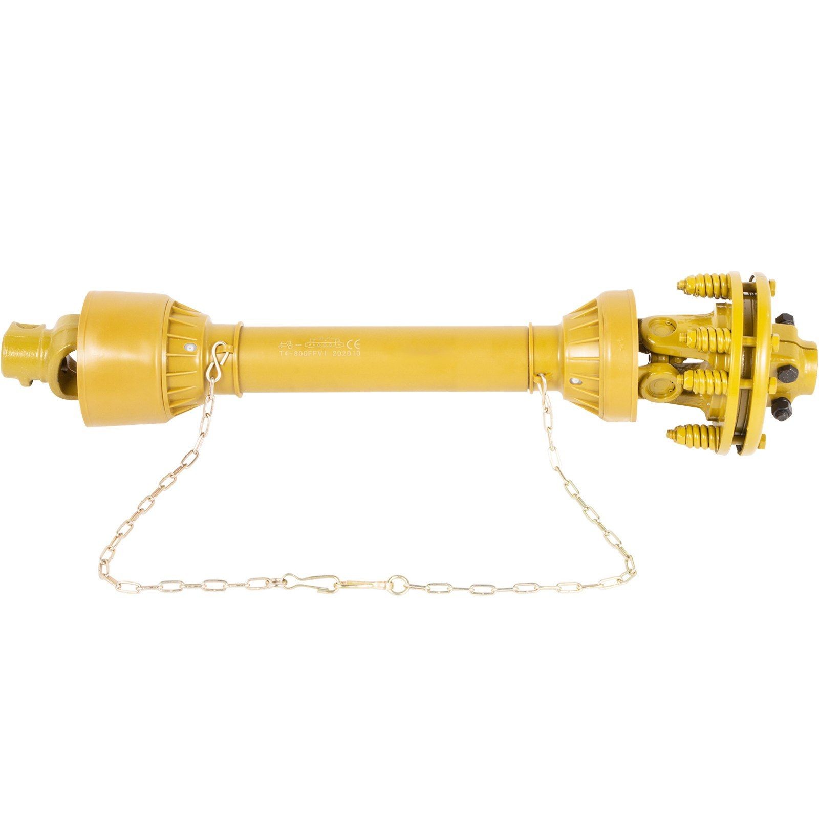 1-3/8in 6-Spline 4-Series 31.5-41in Yellow PTO Shaft with Slip Clutch