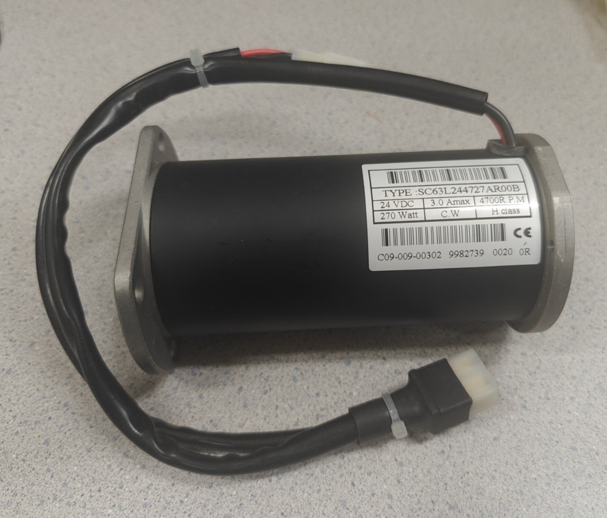 Motor 24V 3.0A 270W 4700RPM Excl. a Brake SC63L244727AR00B for Scooter