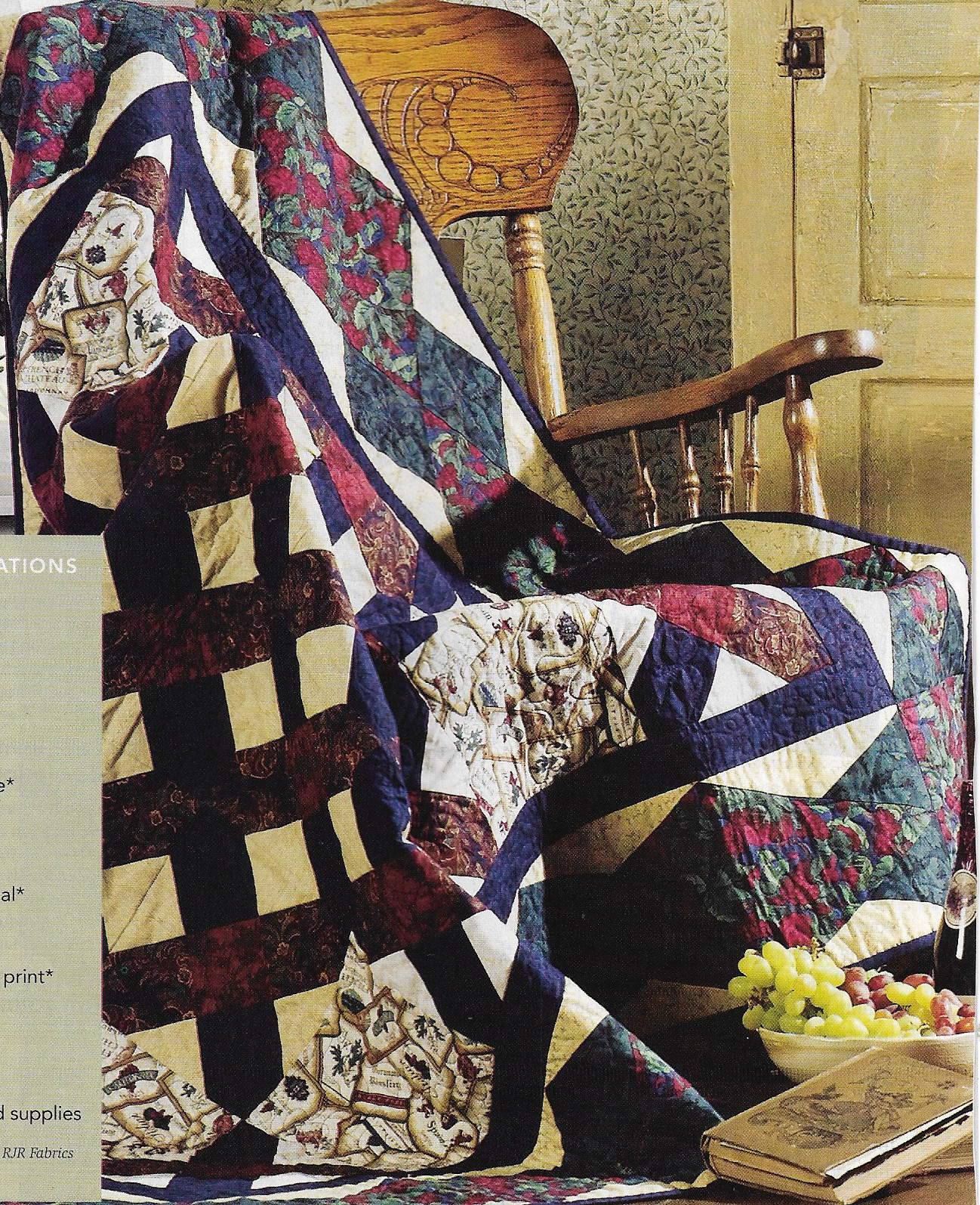 Vineyard Quilt quilting pattern instructions