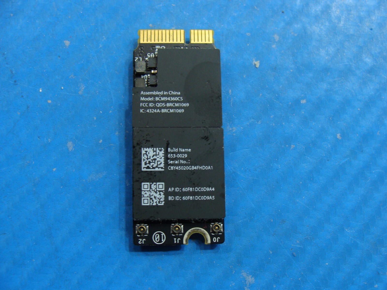 MacBook Pro 13" A1502 Mid 2014 MGX72LL MGX82LL Airport Bluetooth Card 661-8143