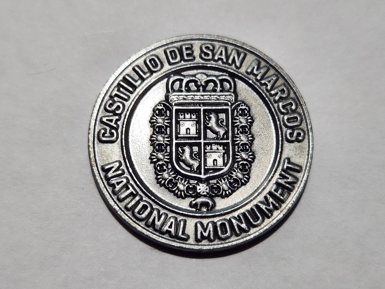 Castillo De San Marcos National Monument Collector Token