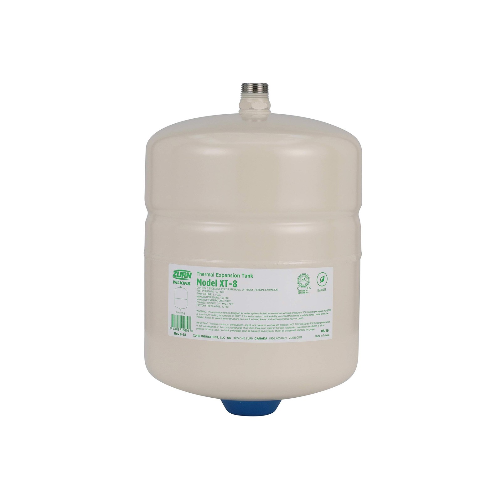 Zurn XT-8 - Thermal Expansion Tank USA FAST SHIP