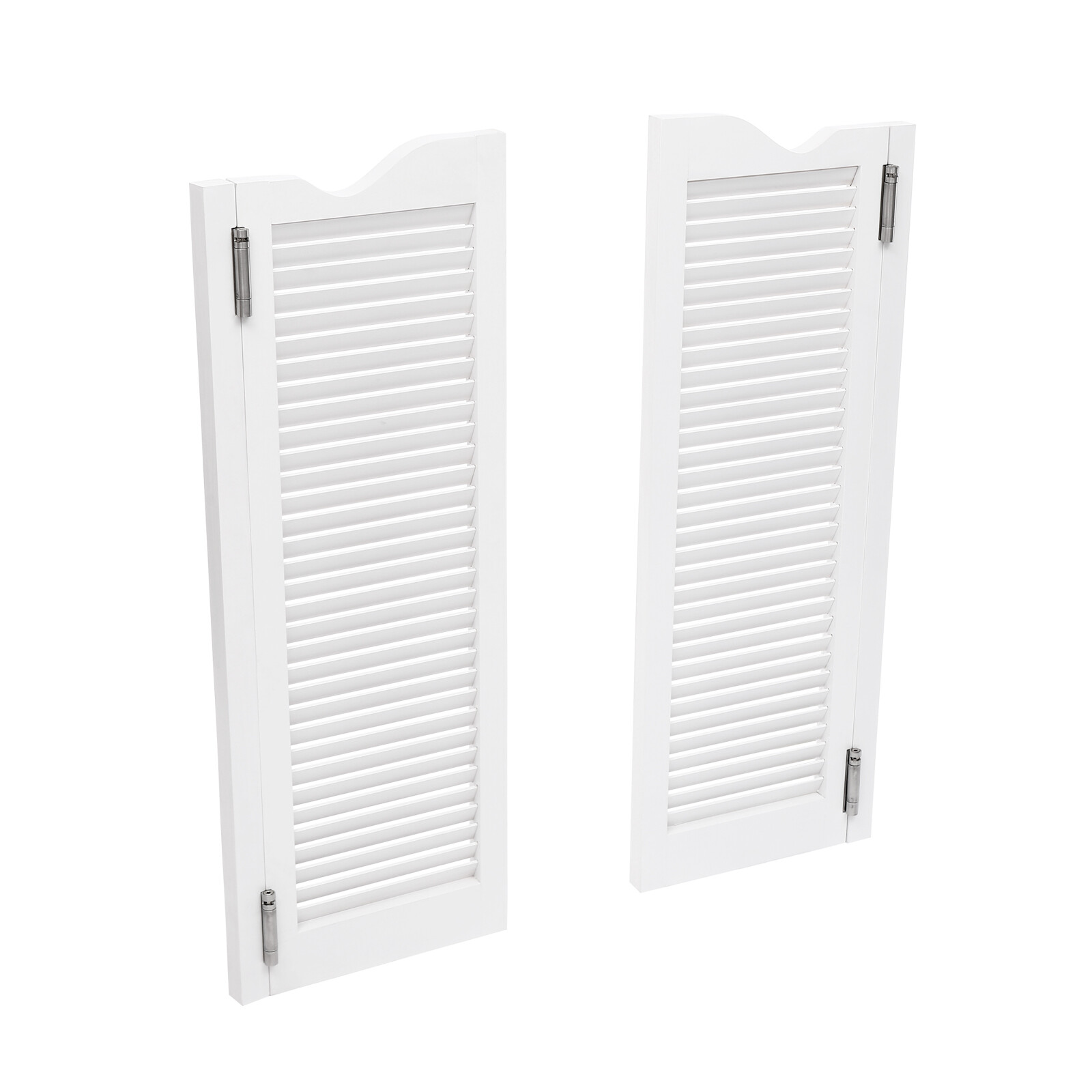 White Swinging Door Double Half Door Double-hinged Café Door With Hinges