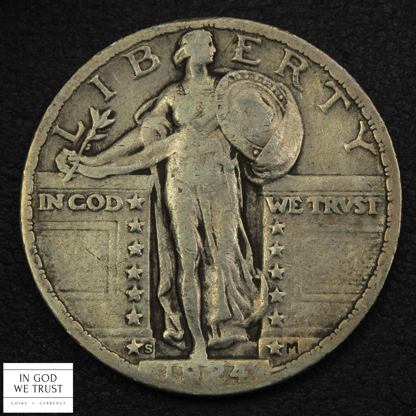 1924 S Standing Liberty Silver Quarter 25C