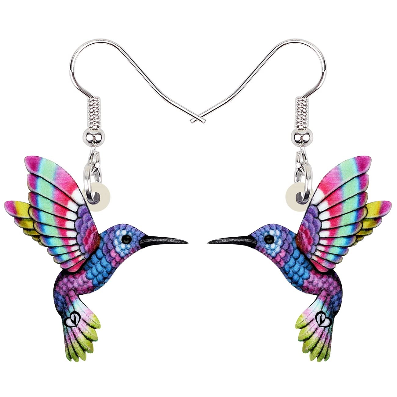 Acrylic Drop Dangle Hummingbird Bird Earrings For Women Fashion Jewelry Charms G