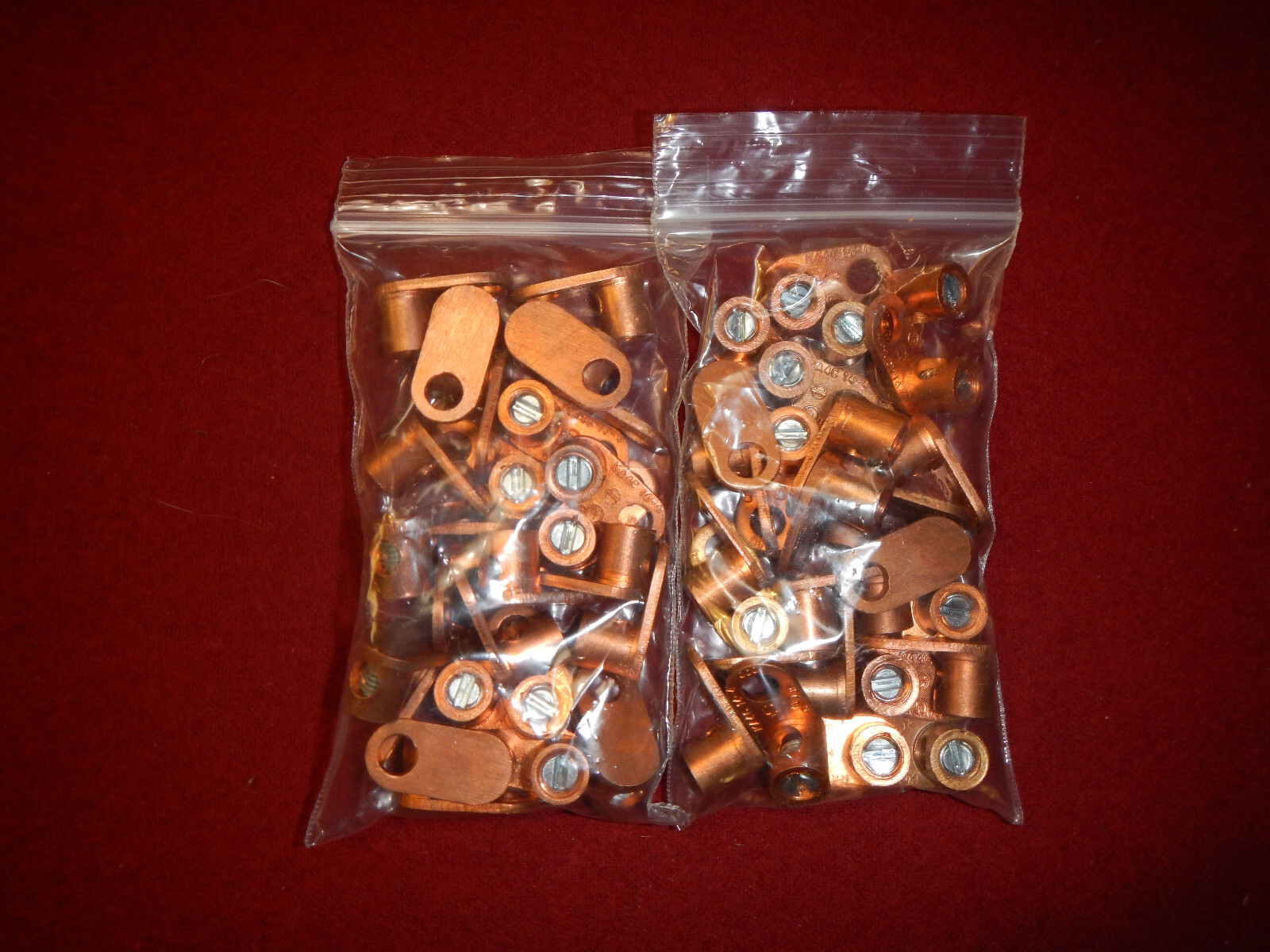 Burndy KA4C Terminal Grounding Lugs 14-4AWG Lot Of 50 Pieces New Bulk pack
