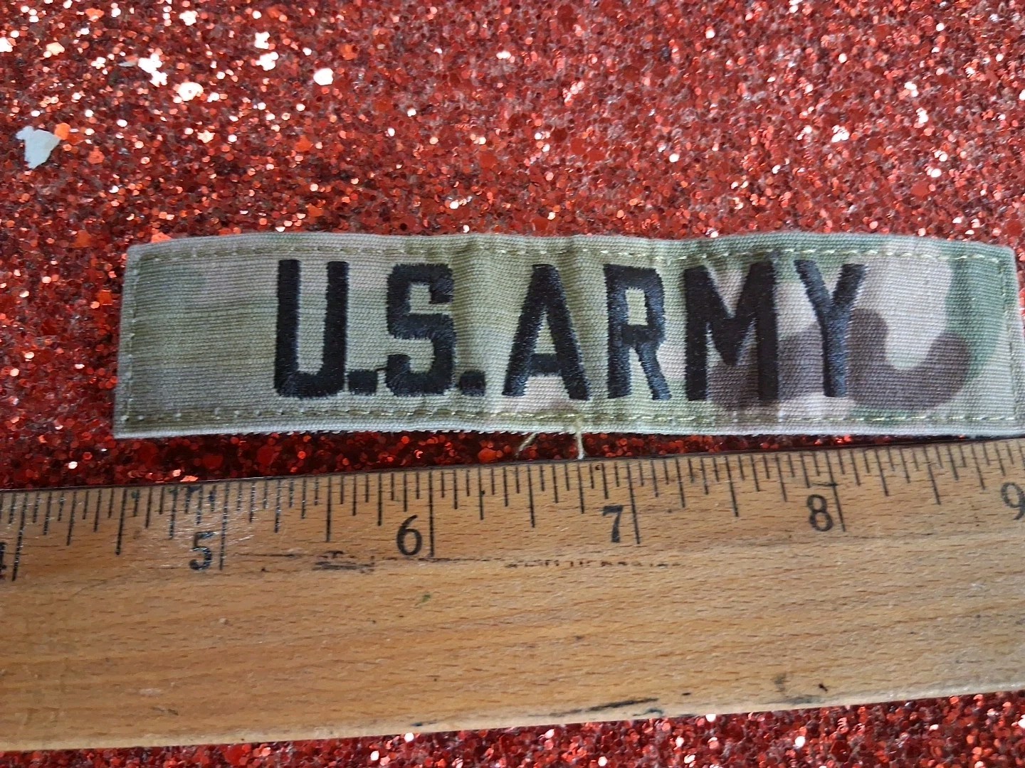 US ARMY CAMO PUSH ON PATCH.