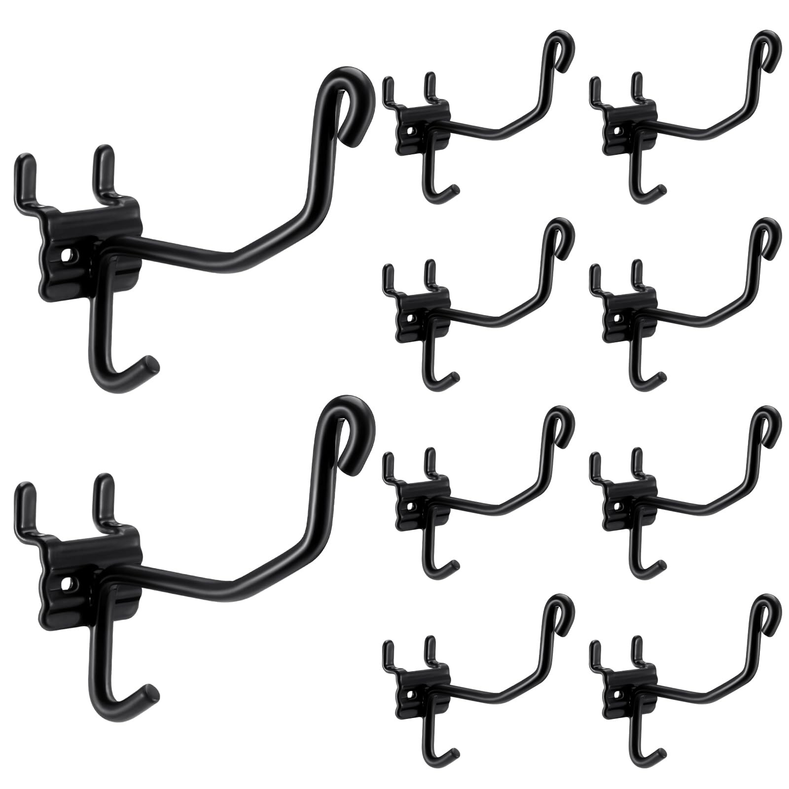 Otoolling 10 Pack Slat Wall Gun Cradles Heavy Duty Grid wall Black