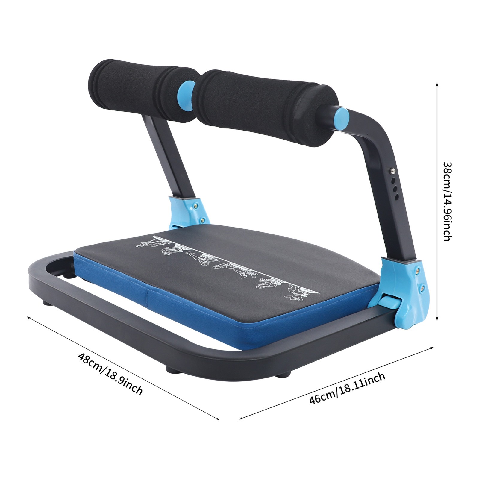 Abdominal Workout Equipment, Foldable Abdominal Exercise Machine, Multifunctiona