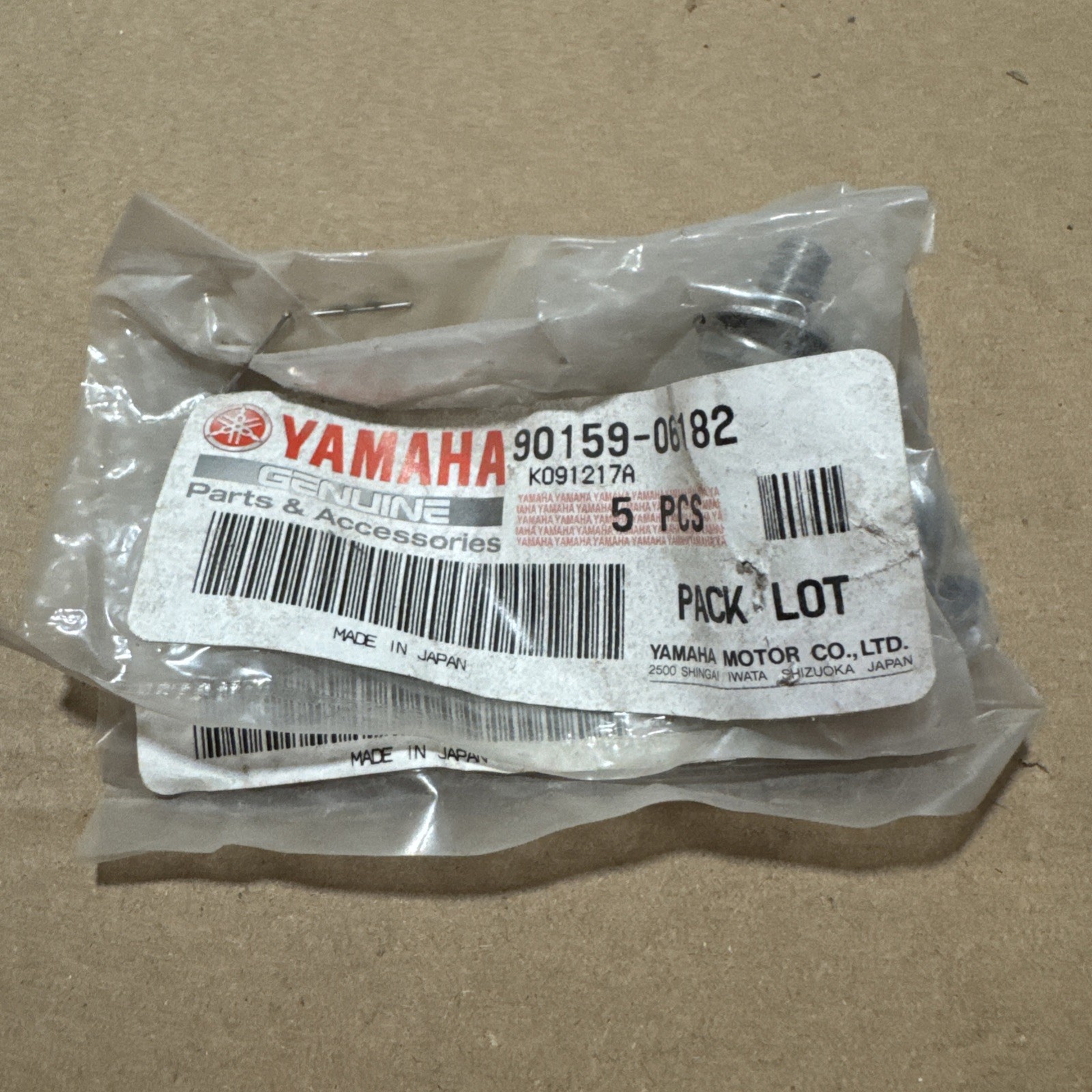 Yamaha 90159-06182 Screw Genuine OEM New (Each)