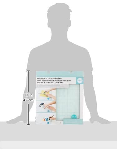 Glass Cutting Mat, Sturdy Craft Work Surface, Easy Cleanup, Measuring, White