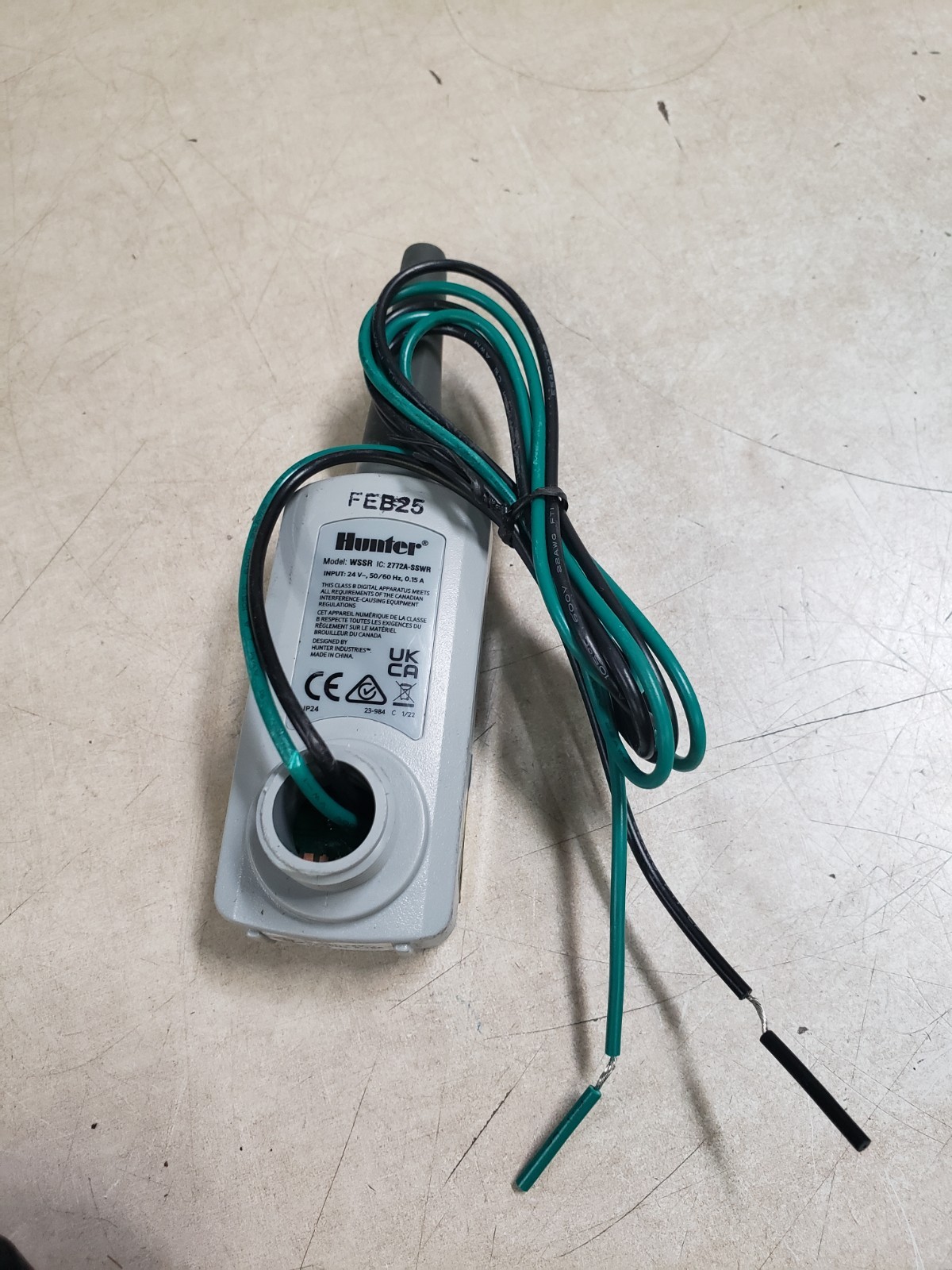 Hunter SOLAR SYNC Rain and Freeze Receiver WSSR