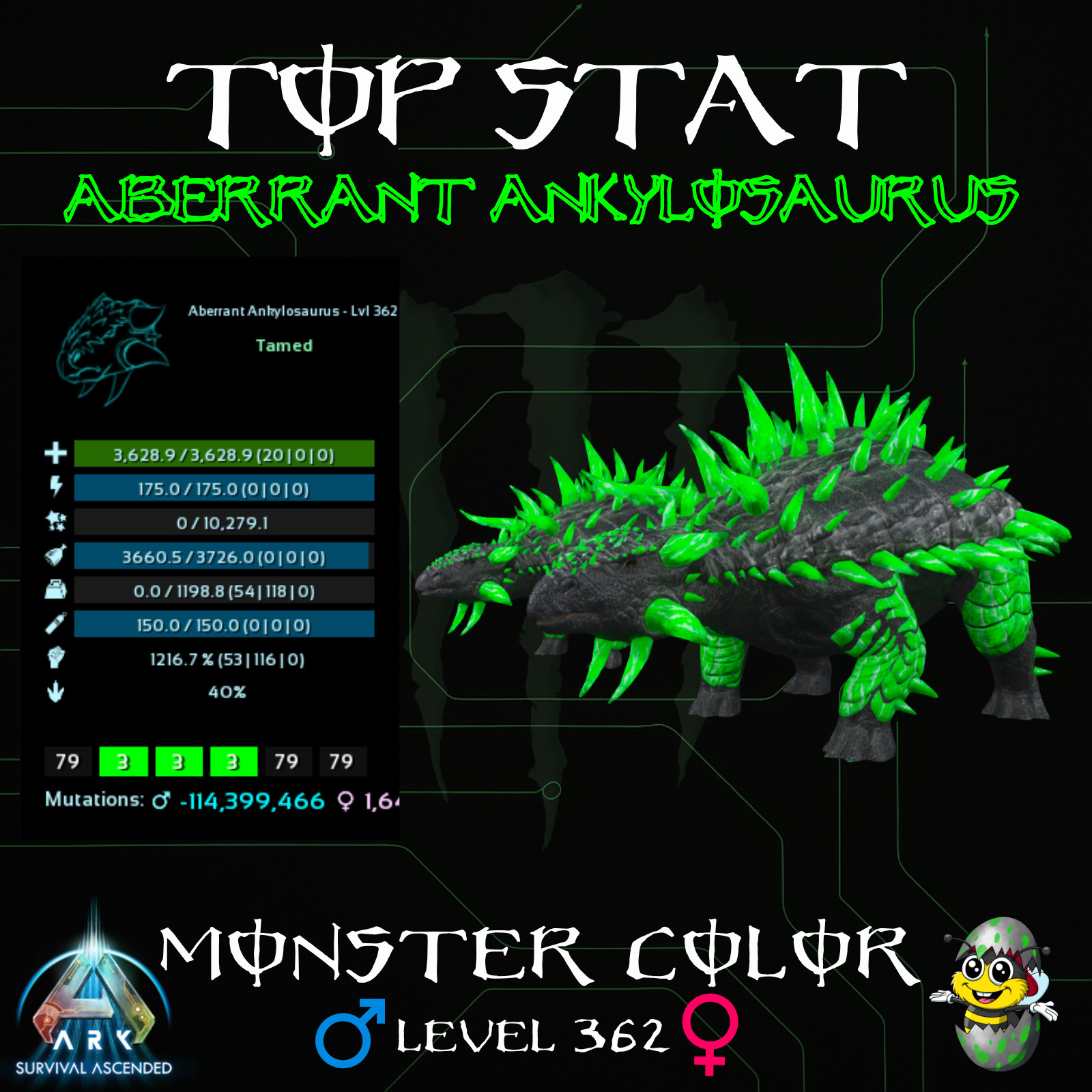 🦖 MONSTER Top Stats Dinos & Packs Ark Survival Ascended PvE Best Deals