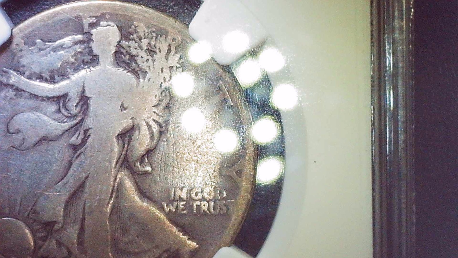 1921 S 50C ngc cleaned Walking half Dollar Fine Detail