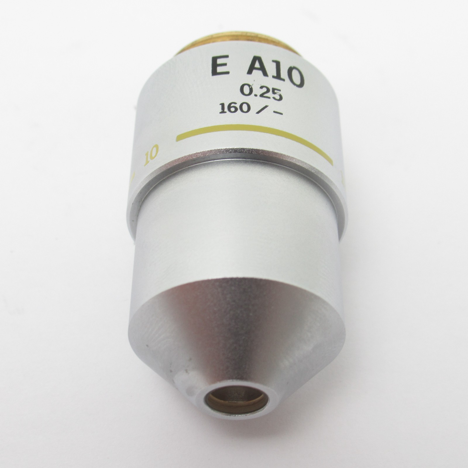 OLYMPUS E A10 0.25 160/- MICROSCOPE OBJECTIVE LENS - 10X