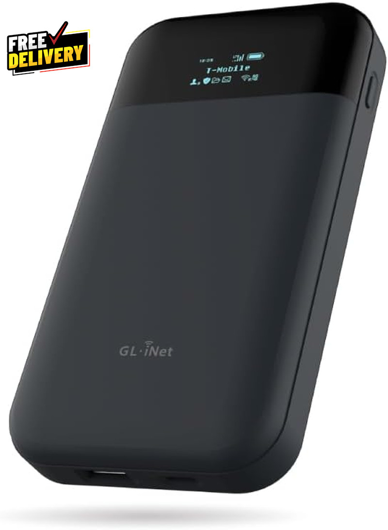 GL-E750V2 (MUDI) 4G LTE Portable Wi-Fi Hotspot for Travel Mobile Hotspot Devi...