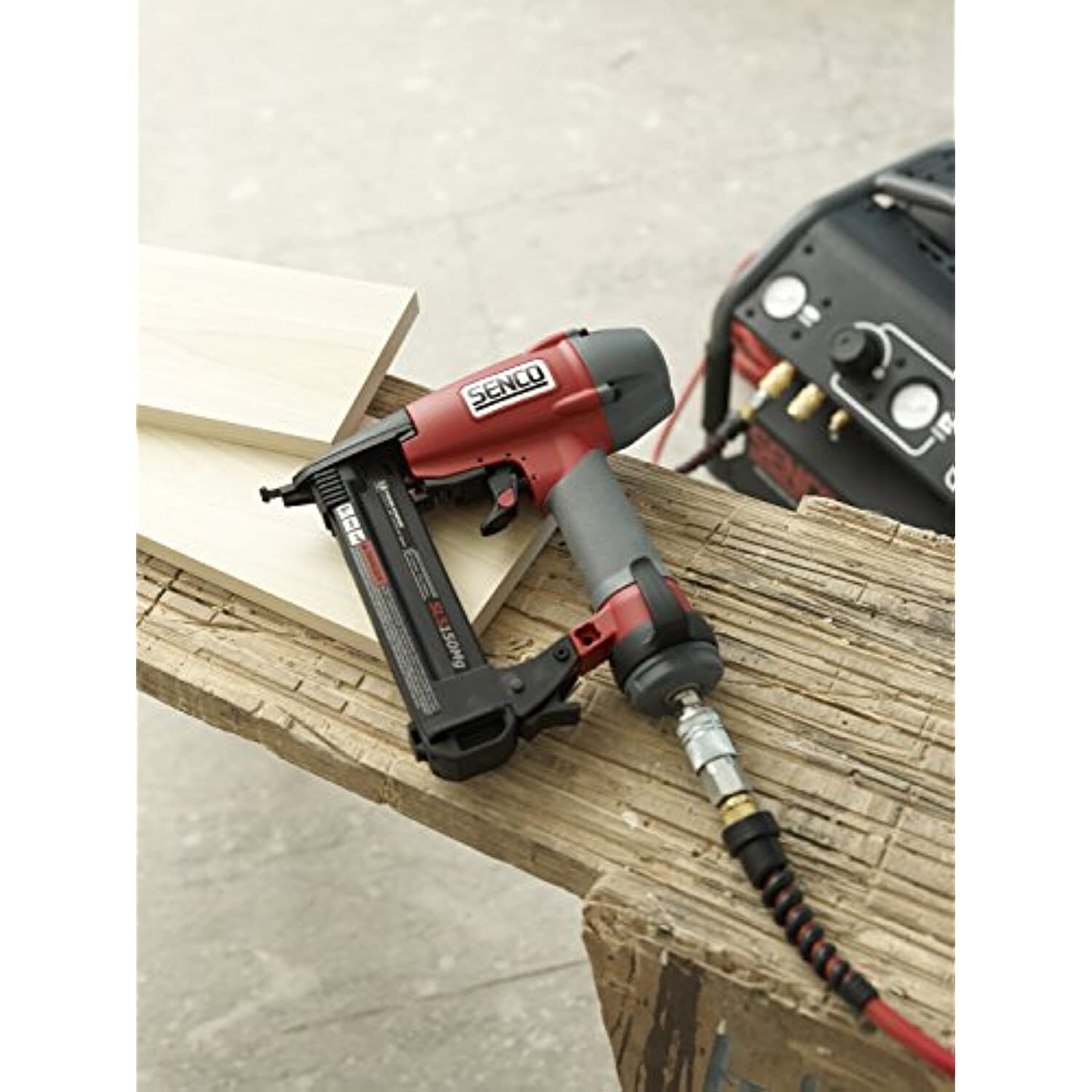 Senco SLS150Mg Medium Wire Finish crown Stapler, Gray/Red