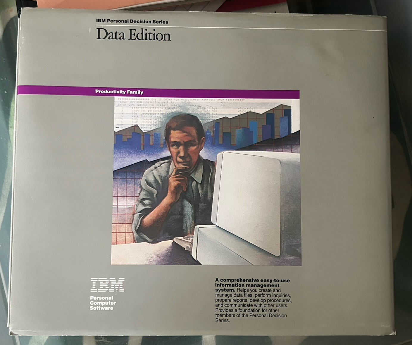 IBM 1984 Personal Decision Series Data Edition Productivity Family Book DOS New