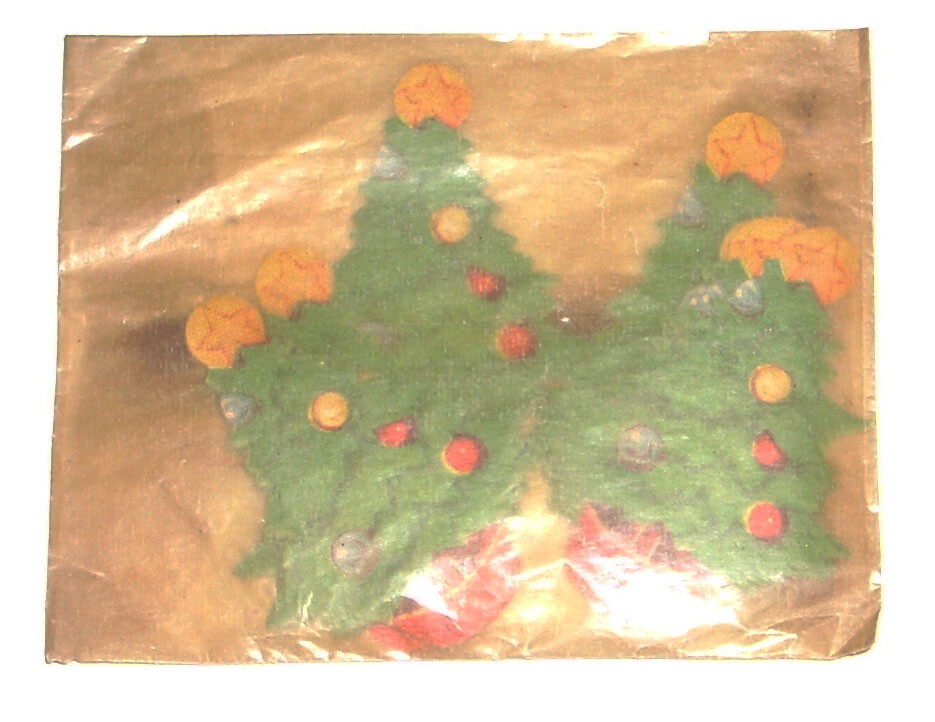 Vintage Unopened Envelope of 20 Christmas Tree Seals